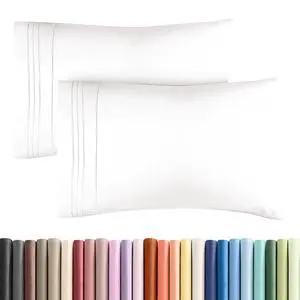 King Pillow Cases Set of 2 - Ultra Soft Hotel Quality Pillowcase Covers - Comfy, Cozy & Wrinkle Free - Shrinkage and Fade Resistant - Machine Washable Pillow Protectors - 2 Piece Set - Antique White King Pillow Cases Set of 2 - Ultra Soft Hotel Quality Pillowcase Covers - Comfy, Cozy & Wrinkle Free - Shrinkage and Fade Resistant - Machine Washable Pillow Protectors - 2 Piece Set - Antique White