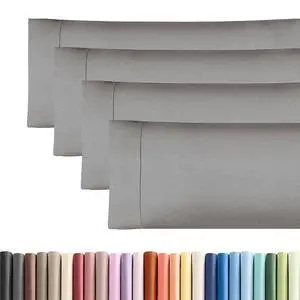 Body Pillowcases Set of 4-20x54 Long Body Pillow Case - Soft Body Pillow Cover for Sleeping & Side Sleepers - Comfy Breathable & Fade Free - Machine Washable w/Envelope Enclosure - (Heathered Grey) Body Pillowcases Set of 4-20x54 Long Body Pillow Case - Soft Body Pillow Cover for Sleeping & Side Sleepers - Comfy Breathable & Fade Free - Machine Washable w/Envelope Enclosure - (Heathered Grey)