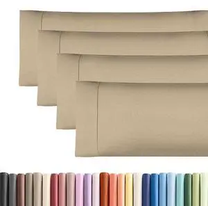Body Pillowcases Set of 4-20x54 Long Body Pillow Case - Soft Body Pillow Cover for Sleeping & Side Sleepers - Breathable & Fade Free - Machine Washable with Envelope Enclosure - (Heathered Beige) Body Pillowcases Set of 4-20x54 Long Body Pillow Case - Soft Body Pillow Cover for Sleeping & Side Sleepers - Breathable & Fade Free - Machine Washable with Envelope Enclosure - (Heathered Beige)