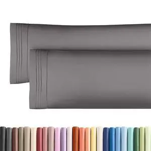 Body Pillowcases Set of 2-20x54 Long Body Pillow Case - Soft Body Pillow Cover for Sleeping & Side Sleepers - Comfy, Breathable & Wrinkle Free - Machine Washable w/Envelope Enclosure (Dark Grey) Body Pillowcases Set of 2-20x54 Long Body Pillow Case - Soft Body Pillow Cover for Sleeping & Side Sleepers - Comfy, Breathable & Wrinkle Free - Machine Washable w/Envelope Enclosure (Dark Grey)