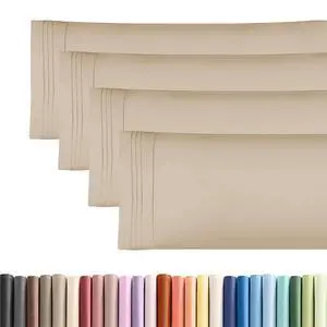 Body Pillowcases Set of 4-20x54 Long Body Pillow Case - Soft Body Pillow Cover for Sleeping & Side Sleepers - Comfy, Cozy Breathable & Fade Free - Machine Washable w/Envelope Enclosure - (Cream) Body Pillowcases Set of 4-20x54 Long Body Pillow Case - Soft Body Pillow Cover for Sleeping & Side Sleepers - Comfy, Cozy Breathable & Fade Free - Machine Washable w/Envelope Enclosure - (Cream)