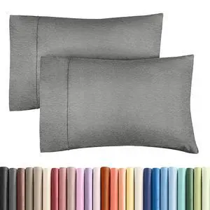 Queen Pillow Cases Set of 2 - Ultra Soft Hotel Quality Pillowcase Covers - Comfy, Cozy & Wrinkle Free - Shrinkage and Fade Resistant - Machine Washable Pillow Protectors - 2 Piece Set - Heathered Grey Queen Pillow Cases Set of 2 - Ultra Soft Hotel Quality Pillowcase Covers - Comfy, Cozy & Wrinkle Free - Shrinkage and Fade Resistant - Machine Washable Pillow Protectors - 2 Piece Set - Heathered Grey