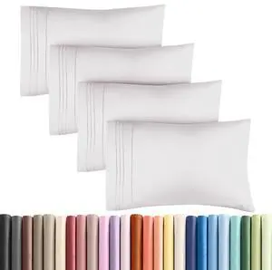 Queen Pillow Cases Set of 4 - Ultra Soft Hotel Quality Pillowcase Covers - Comfy, Cozy & Wrinkle Free - Shrinkage and Fade Resistant - Machine Washable Pillow Protectors - 4 Piece Set - French Grey Queen Pillow Cases Set of 4 - Ultra Soft Hotel Quality Pillowcase Covers - Comfy, Cozy & Wrinkle Free - Shrinkage and Fade Resistant - Machine Washable Pillow Protectors - 4 Piece Set - French Grey