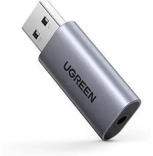UGREEN USB Audio Adapter External Sound Card USB Headphone Jack with Integrated 3.5mm Microphone Audio Jack for PS5 PS4, Raspberry Pi, PC, Laptop UGREEN USB Audio Adapter External Sound Card USB Headphone Jack with Integrated 3.5mm Microphone Audio Jack for PS5 PS4, Raspberry Pi, PC, Laptop