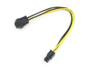 2 Pack 20cm/8 Inch 4Pin ATX CPU Power Extension Cable, Male to Female, UL 18AWG 2 Pack 20cm/8 Inch 4Pin ATX CPU Power Extension Cable, Male to Female, UL 18AWG