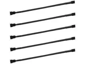 5 Pack 27cm (10.6 Inch) 4-Pin PWM Fan Extension Cables for PC Case Cooling Fans 5 Pack 27cm (10.6 Inch) 4-Pin PWM Fan Extension Cables for PC Case Cooling Fans