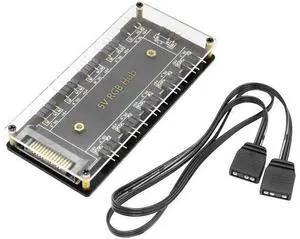 10-Port 3Pin 5V RGB LED Splitter Hub with 50CM Extension Cable 10-Port 3Pin 5V RGB LED Splitter Hub with 50CM Extension Cable
