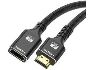 1.5FT HDMI Male to Female Extension Cable, 48Gbps 4K@120Hz HDMI Extender with HDR10 Dolby eARC, for TV Stick, PS5, Xbox, Switch, HDTV 1.5FT HDMI Male to Female Extension Cable, 48Gbps 4K@120Hz HDMI Extender with HDR10 Dolby eARC, for TV Stick, PS5, Xbox, Switch, HDTV