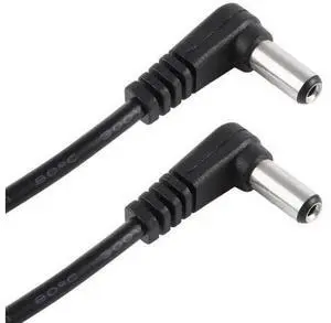 30cm 5A 5.5x2.1mm Elbow DC Male to Male Power Cable, 12-24V DC Cord 30cm 5A 5.5x2.1mm Elbow DC Male to Male Power Cable, 12-24V DC Cord