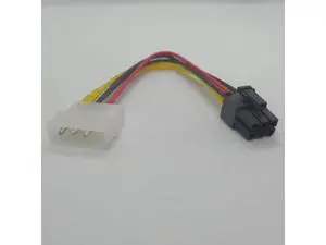 18cm IDE to 6Pin PCIe Power Adapter Cable, IDE Connector Extension Cord for Graphics Card 18cm IDE to 6Pin PCIe Power Adapter Cable, IDE Connector Extension Cord for Graphics Card