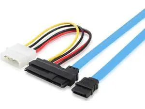 70cm SFF-8482 29-Pin SAS to 7Pin SATA Data Cable with 15cm LP4 Molex 4Pin Power Cable 70cm SFF-8482 29-Pin SAS to 7Pin SATA Data Cable with 15cm LP4 Molex 4Pin Power Cable
