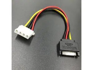 20cm SATA to 4Pin Molex Power Cable, 15Pin SATA Male to IDE 4Pin Female Adapter for BTC Miner Rig & Desktop PC 20cm SATA to 4Pin Molex Power Cable, 15Pin SATA Male to IDE 4Pin Female Adapter for BTC Miner Rig & Desktop PC