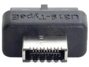 Overmolded USB 3.0 19/20Pin Motherboard Header to USB 3.1 Type-E Front Panel Extension Adapter Overmolded USB 3.0 19/20Pin Motherboard Header to USB 3.1 Type-E Front Panel Extension Adapter