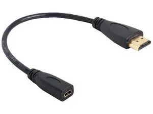20cm Micro HDMI Female to HDMI Male Adapter Cable for Tablets & Smartphones 20cm Micro HDMI Female to HDMI Male Adapter Cable for Tablets & Smartphones