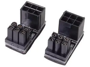 2 Pack 180 Degree Angled ATX 6Pin GPU Power Connector Adapter for Desktop Graphics Cards 2 Pack 180 Degree Angled ATX 6Pin GPU Power Connector Adapter for Desktop Graphics Cards