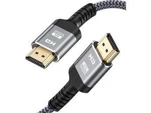 3.3FT/1M Nylon Braided HDMI 2.0 High Speed Cable, 18Gbps Supports 4K@60Hz HDR 2160P 1080P 3D HDCP2.2 ARC Ethernet for PS3 PS4 Monitor Projector 3.3FT/1M Nylon Braided HDMI 2.0 High Speed Cable, 18Gbps Supports 4K@60Hz HDR 2160P 1080P 3D HDCP2.2 ARC Ethernet for PS3 PS4 Monitor Projector