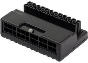 90 Degree Right Angle ATX 24Pin Adapter Board, ATX 24Pin Male to Female Pass-Through Connector for Desktop Motherboard PSU Wiring 90 Degree Right Angle ATX 24Pin Adapter Board, ATX 24Pin Male to Female Pass-Through Connector for Desktop Motherboard PSU Wiring