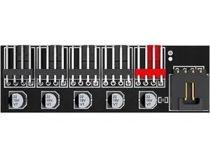 5 Ports 4Pin PWM Fan Splitter Hub, Motherboard 4Pin to 5-Way Fan Cable for 12V PC Fans 5 Ports 4Pin PWM Fan Splitter Hub, Motherboard 4Pin to 5-Way Fan Cable for 12V PC Fans
