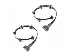 2 Pack 21 Inches 15Pin SATA to 5-Port SATA Power Splitter Extension Cable for Storage Drives 2 Pack 21 Inches 15Pin SATA to 5-Port SATA Power Splitter Extension Cable for Storage Drives