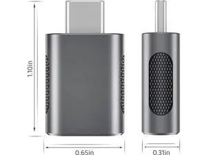 4 Pack 10Gbps USB C to USB 3.0 OTG Adapter, Type C Male to USB A Female Converter, Thunderbolt 3/4 Compatible for MacBook, iPad, iMac, Space Grey 4 Pack 10Gbps USB C to USB 3.0 OTG Adapter, Type C Male to USB A Female Converter, Thunderbolt 3/4 Compatible for MacBook, iPad, iMac, Space Grey