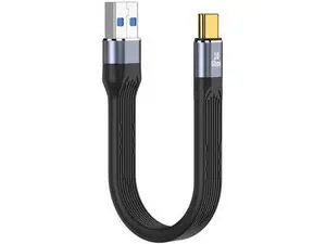 5.3 Inch Short USB A to USB C Cable, 60W Fast Charging 10Gbps Data Cord for Portable SSD, Power Bank, Android Auto, Laptop, Tablet & Phone 5.3 Inch Short USB A to USB C Cable, 60W Fast Charging 10Gbps Data Cord for Portable SSD, Power Bank, Android Auto, Laptop, Tablet & Phone