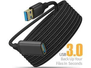 USB 3.0 Extension Cable Type A Male to Female Extension Cord, High Data Transfer Compatible with USB Keyboard, Mouse, Flash Drive, Hard Drive 3.3 ft. USB 3.0 Extension Cable Type A Male to Female Extension Cord, High Data Transfer Compatible with USB Keyboard, Mouse, Flash Drive, Hard Drive 3.3 ft.