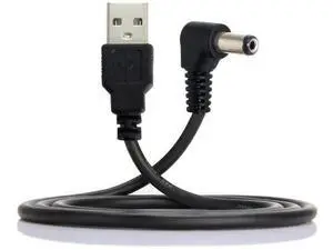 120CM Right-Angled USB2.0 A Male to 5.5×1.5mm DC Barrel Power Cable, 90 Degree 5V Charging Cord 120CM Right-Angled USB2.0 A Male to 5.5×1.5mm DC Barrel Power Cable, 90 Degree 5V Charging Cord