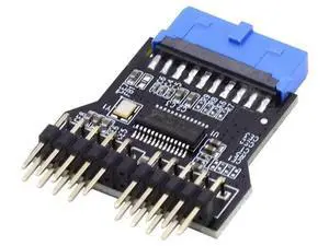 Motherboard USB3.0 19Pin Header to Dual USB2.0 9Pin Female Splitter Cable, 1-to-2 Internal USB Port Multiplier Adapter Motherboard USB3.0 19Pin Header to Dual USB2.0 9Pin Female Splitter Cable, 1-to-2 Internal USB Port Multiplier Adapter