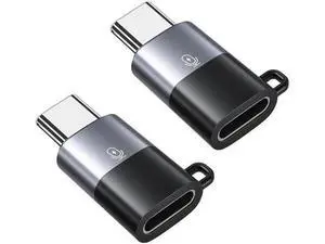 2 Pack USB-C to Lavalier Microphone Adapter, Type C Converter for iPhone 15/16, iPad Air/Pro, Black & Grey 2 Pack USB-C to Lavalier Microphone Adapter, Type C Converter for iPhone 15/16, iPad Air/Pro, Black & Grey