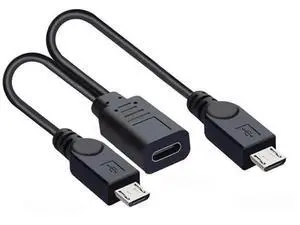 0.3M USB-C 1 to 2 Micro USB Splitter Charging Cable, Dual Micro USB Port Multi Charging Cord for Two Devices Simultaneously 0.3M USB-C 1 to 2 Micro USB Splitter Charging Cable, Dual Micro USB Port Multi Charging Cord for Two Devices Simultaneously