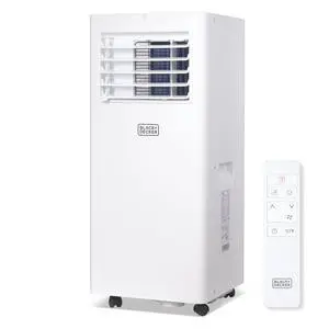 BLACK+DECKER Portable Air Conditioner, 8,500 BTU (5,100 BTU SACC) for Rooms Up To 350 Sq. Ft., Portable AC with Full Function Remote Control & Window Kit, BPACT05SM, White BLACK+DECKER Portable Air Conditioner, 8,500 BTU (5,100 BTU SACC) for Rooms Up To 350 Sq. Ft., Portable AC with Full Function Remote Control & Window Kit, BPACT05SM, White