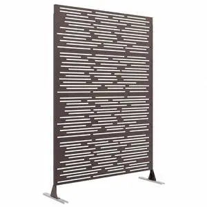 Patikuin Freestanding Metal Privacy Screen Rustproof Decorative Outdoor Fence Panel, Copper Coin Pattern, Easy Assembly Privacy Divider for Patio Garden Balcony Indoor Patikuin Freestanding Metal Privacy Screen Rustproof Decorative Outdoor Fence Panel, Copper Coin Pattern, Easy Assembly Privacy Divider for Patio Garden Balcony Indoor