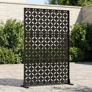 Patikuin Metal Privacy Screen with Stand, Decorative Outdoor Room Divider Panels, Freestanding Patio Partition for Deck, Balcony, Garden, Indoor & Outdoor Use, Square Money Patikuin Metal Privacy Screen with Stand, Decorative Outdoor Room Divider Panels, Freestanding Patio Partition for Deck, Balcony, Garden, Indoor & Outdoor Use, Square Money