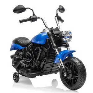 12V Electric Motorcycle for Kids, 3-Wheel Ride On Toy w/Detachable Training Wheels, Soft Start, Reverse, Headlight, Horn & Music, Battery Powered Kids Motorcycle for Toddler Boy Girl Ages 3-5, Blue 12V Electric Motorcycle for Kids, 3-Wheel Ride On Toy w/Detachable Training Wheels, Soft Start, Reverse, Headlight, Horn & Music, Battery Powered Kids Motorcycle for Toddler Boy Girl Ages 3-5, Blue