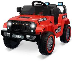 12V Kids Ride-on Truck with Remote Control All-Terrain Electric Vehicle with Spring Suspension, LED Lights, Music Player & Dump Bed, Safe 2-in-1 Driving Mode for Boys Girls, Red 12V Kids Ride-on Truck with Remote Control All-Terrain Electric Vehicle with Spring Suspension, LED Lights, Music Player & Dump Bed, Safe 2-in-1 Driving Mode for Boys Girls, Red