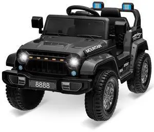 12V Kids Ride-on Truck with Remote Control All-Terrain Electric Vehicle with Spring Suspension, LED Lights, Music Player & Dump Bed, Safe 2-in-1 Driving Mode for Boys Girls, Black 12V Kids Ride-on Truck with Remote Control All-Terrain Electric Vehicle with Spring Suspension, LED Lights, Music Player & Dump Bed, Safe 2-in-1 Driving Mode for Boys Girls, Black
