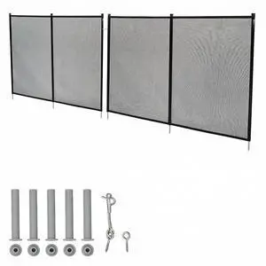 Patikuin Heavy Duty Removable Pool Safety Fence & Gate for Inground/Above Ground Pools, Durable Mesh Barrier, Weather Resistant, Modular Design for Child & Pet Safety with Rolling Shutter Gate Patikuin Heavy Duty Removable Pool Safety Fence & Gate for Inground/Above Ground Pools, Durable Mesh Barrier, Weather Resistant, Modular Design for Child & Pet Safety with Rolling Shutter Gate