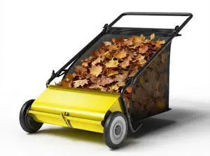Patikuin Heavy-Duty 26-Inch Push Lawn Sweeper Steel Frame, 4 Reinforced Brushes, Adjustable Height, 7 Cu.Ft Debris Bag Efficient Hand-Pushed Mower for Leaves & Grass Color: Yellow+Black Patikuin Heavy-Duty 26-Inch Push Lawn Sweeper Steel Frame, 4 Reinforced Brushes, Adjustable Height, 7 Cu.Ft Debris Bag Efficient Hand-Pushed Mower for Leaves & Grass Color: Yellow+Black