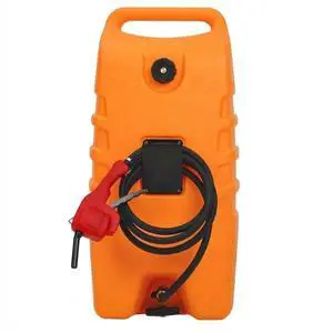 14 Gallon Portable Fuel Caddy Gasoline Container with Manual & Electric Pump, 10ft Hose, Wheels Red, for Cars, Lawn Mowers, ATVs, Boats, Farms & Home 14 Gallon Portable Fuel Caddy Gasoline Container with Manual & Electric Pump, 10ft Hose, Wheels Red, for Cars, Lawn Mowers, ATVs, Boats, Farms & Home