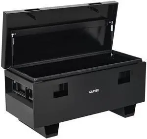 Patikuin Heavy Duty Steel Jobsite Truck Bed Tool Box 42" Lockable Waterproof Storage Chest with Removable Legs, Side Handles, for Truck, Trailer, RV, Garage Black Spray Coating Patikuin Heavy Duty Steel Jobsite Truck Bed Tool Box 42" Lockable Waterproof Storage Chest with Removable Legs, Side Handles, for Truck, Trailer, RV, Garage Black Spray Coating
