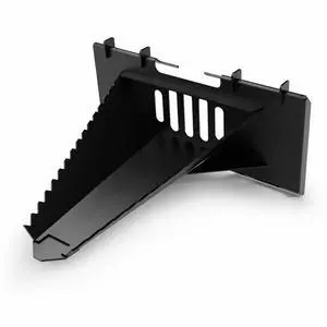 Patikuin Heavy-Duty Stump Bucket Attachment for Skid Steer, Serrated Edge Tree Scoop, Global Quick Tach, Efficient Small Stump & Root Removal, Black Patikuin Heavy-Duty Stump Bucket Attachment for Skid Steer, Serrated Edge Tree Scoop, Global Quick Tach, Efficient Small Stump & Root Removal, Black