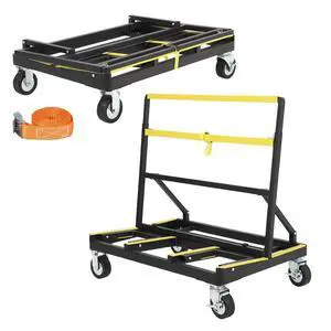 Patikuin Folding Drywall Cart Heavy Duty, 2200 Lbs Capacity Drywall Dolly with Extended Large Deck and 360° Swivel Casters, Panel Carrier for Plywood, Sheetrock, Glass and Windows Service Truck Patikuin Folding Drywall Cart Heavy Duty, 2200 Lbs Capacity Drywall Dolly with Extended Large Deck and 360° Swivel Casters, Panel Carrier for Plywood, Sheetrock, Glass and Windows Service Truck