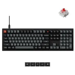 Keychron V6 8K Full Size Wired Mechanical Keyboard with Programmable Knob, 8000 Hz Polling Rate, OSA PBT Keycaps, Hot-swappable Super Red Switchs, RGB Backlit for Mac Windows Linux Keychron V6 8K Full Size Wired Mechanical Keyboard with Programmable Knob, 8000 Hz Polling Rate, OSA PBT Keycaps, Hot-swappable Super Red Switchs, RGB Backlit for Mac Windows Linux