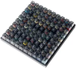 Keychron Switch Tester 100 Max Edition, 88 Mechanical & 12 Magnetic HE Switches Testing Kit with 100 Labeled Keycaps, Includes Keychron/Gateron/Kailh/Huano, Pro Mechanical Keyboard Feel Keychron Switch Tester 100 Max Edition, 88 Mechanical & 12 Magnetic HE Switches Testing Kit with 100 Labeled Keycaps, Includes Keychron/Gateron/Kailh/Huano, Pro Mechanical Keyboard Feel