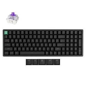 Keychron K4 HE 96% Wireless Hall Effect Keyboard with Number Pad, Rapid Trigger Magnetic Switches, QMK Launcher, 2.4GHz/Bluetooth/Wired, Mac & Windows, Aluminum Frame, Black (Shine-Through) Keychron K4 HE 96% Wireless Hall Effect Keyboard with Number Pad, Rapid Trigger Magnetic Switches, QMK Launcher, 2.4GHz/Bluetooth/Wired, Mac & Windows, Aluminum Frame, Black (Shine-Through)