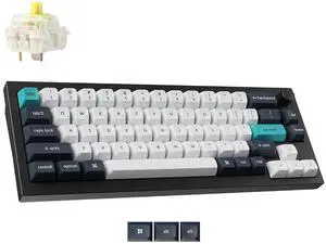 Keychron Q2 Max Wireless Custom Mechanical Gaming Keyboard, QMK/VIA Programmable Knob 2.4 GHz/Bluetooth 5.1/Wired, 65% Compact RGB Hot-Swap with Gateron Banana Switch for Mac Windows Linux - Black Keychron Q2 Max Wireless Custom Mechanical Gaming Keyboard, QMK/VIA Programmable Knob 2.4 GHz/Bluetooth 5.1/Wired, 65% Compact RGB Hot-Swap with Gateron Banana Switch for Mac Windows Linux - Black