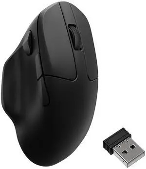 Keychron M7 8K Wireless Mouse, 30K DPI Optical Computer Mice, 2.4 GHz/Bluetooth/Wired with Macro Button 66g Lightweight Ergonomic, Up to 140 Hours Worktime for Laptop macOS/Windows - Black Keychron M7 8K Wireless Mouse, 30K DPI Optical Computer Mice, 2.4 GHz/Bluetooth/Wired with Macro Button 66g Lightweight Ergonomic, Up to 140 Hours Worktime for Laptop macOS/Windows - Black