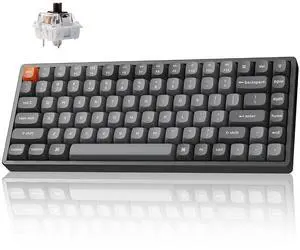 Keychron K2 Max QMK/VIA 2.4 GHz & Bluetooth Wireless Custom Mechanical Keyboard for Mac/Windows/Linux, 75% Layout Keyboard RGB Backlight with Aluminum Brown Switch - Black Keychron K2 Max QMK/VIA 2.4 GHz & Bluetooth Wireless Custom Mechanical Keyboard for Mac/Windows/Linux, 75% Layout Keyboard RGB Backlight with Aluminum Brown Switch - Black