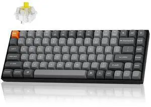 Keychron K2 Max QMK/VIA 2.4 GHz & Bluetooth Wireless Custom Mechanical Keyboard for Mac/Windows/Linux, 75% Layout Keyboard RGB Backlight Banana Switch - Black Keychron K2 Max QMK/VIA 2.4 GHz & Bluetooth Wireless Custom Mechanical Keyboard for Mac/Windows/Linux, 75% Layout Keyboard RGB Backlight Banana Switch - Black