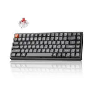 Keychron K2 Max QMK/VIA 2.4 GHz & Bluetooth Wireless Custom Mechanical Keyboard for Mac/Windows/Linux, 75% Layout Keyboard RGB Backlight with Aluminum Red Switch - Black Keychron K2 Max QMK/VIA 2.4 GHz & Bluetooth Wireless Custom Mechanical Keyboard for Mac/Windows/Linux, 75% Layout Keyboard RGB Backlight with Aluminum Red Switch - Black